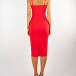 Abito Red Passion in tessuto tecnico AB00267E2 CG5 ELISABETTA FRANCHI 