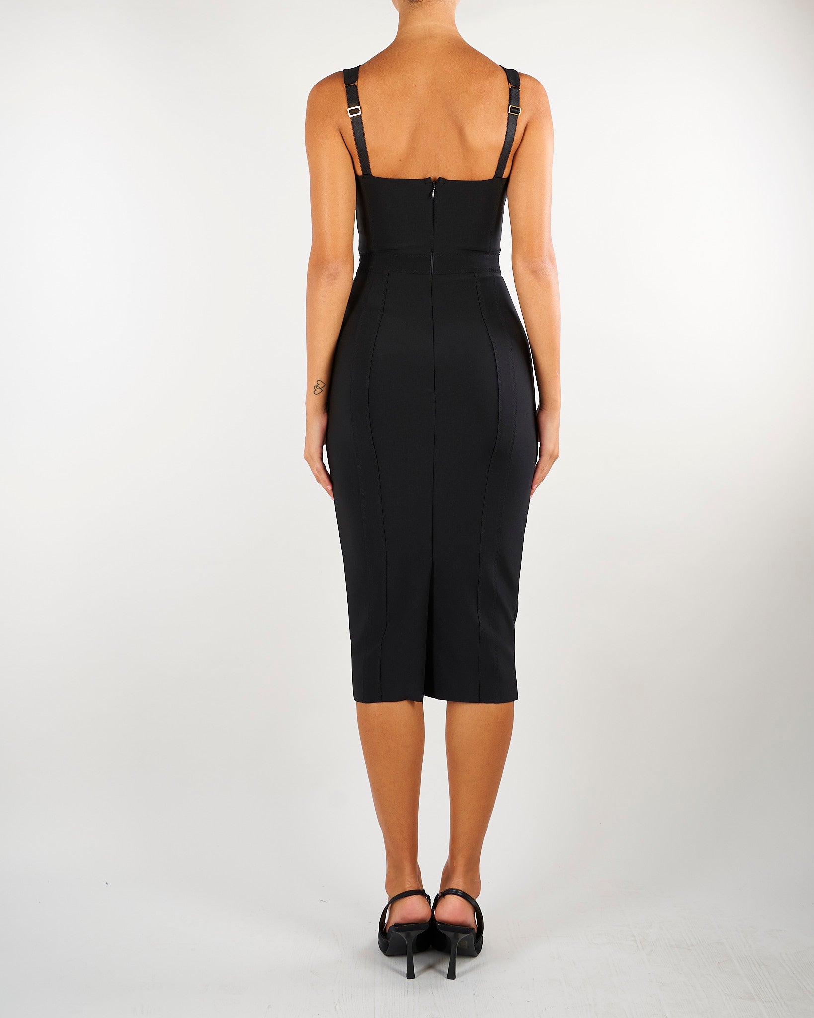 Abito Nero in scuba AB98566E2 110 ELISABETTA FRANCHI 