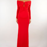 Abito Red Passion Red Carpet in jersey crêpe leggero ABR2667E2 CG5 ELISABETTA FRANCHI 
