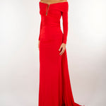 Abito Red Passion Red Carpet in jersey crêpe leggero ABR2667E2 CG5 ELISABETTA FRANCHI 