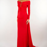 Abito Red Passion Red Carpet in jersey crêpe leggero ABR2667E2 CG5 ELISABETTA FRANCHI 