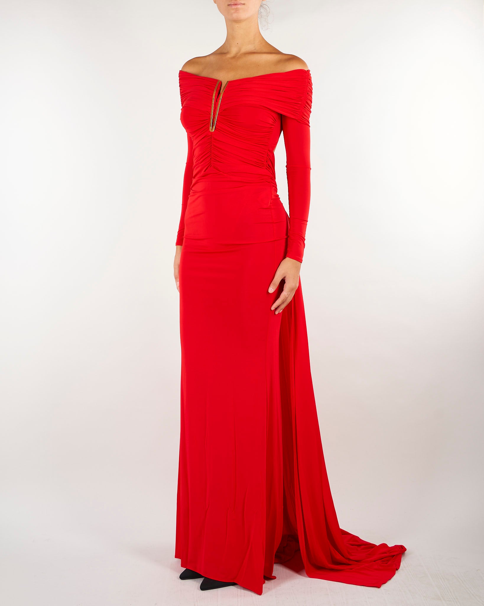 Abito Red Passion Red Carpet in jersey crêpe leggero ABR2667E2 CG5 ELISABETTA FRANCHI 