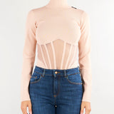 Body Nude bustier in maglia BK05S67E2 EA1 ELISABETTA FRANCHI 