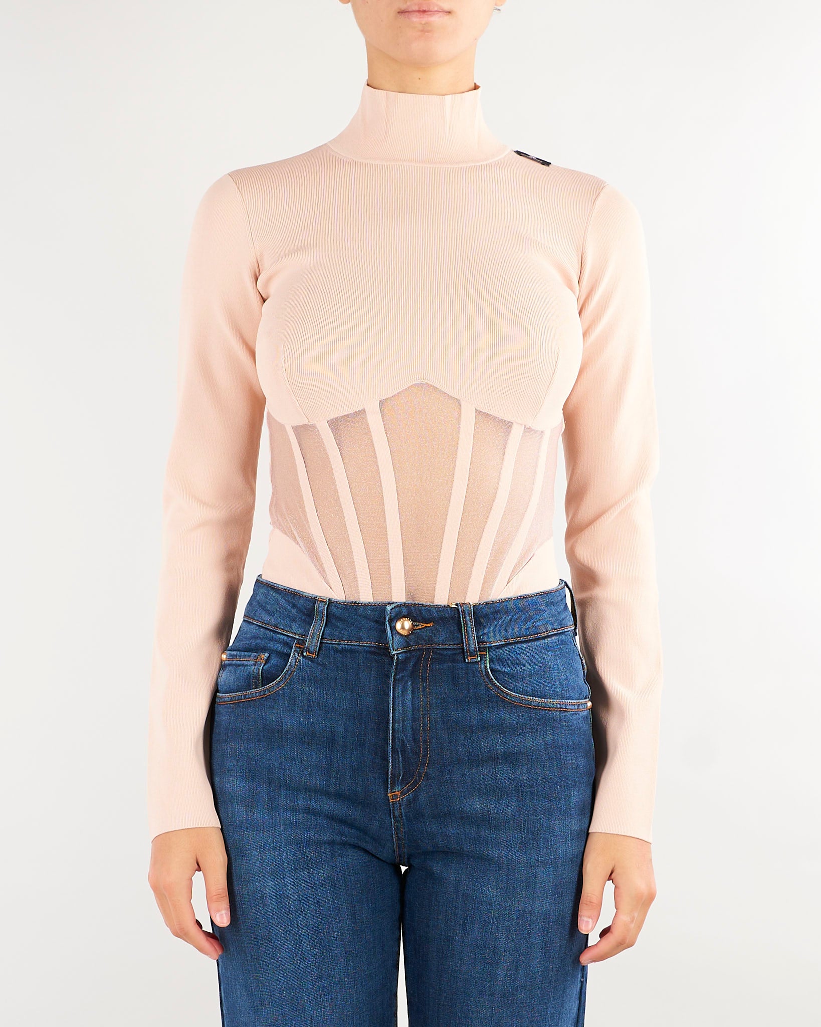 Body Nude bustier in maglia BK05S67E2 EA1 ELISABETTA FRANCHI 