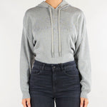 Body Grigio Melange in maglia con cappuccio BK87S66E2 431 ELISABETTA FRANCHI 