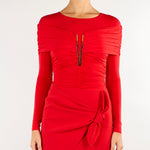 Body Red Passion in jersey crêpe leggero BO04267E2 CG5 ELISABETTA FRANCHI 