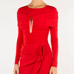 Body Red Passion in jersey crêpe leggero BO04267E2 CG5 ELISABETTA FRANCHI 