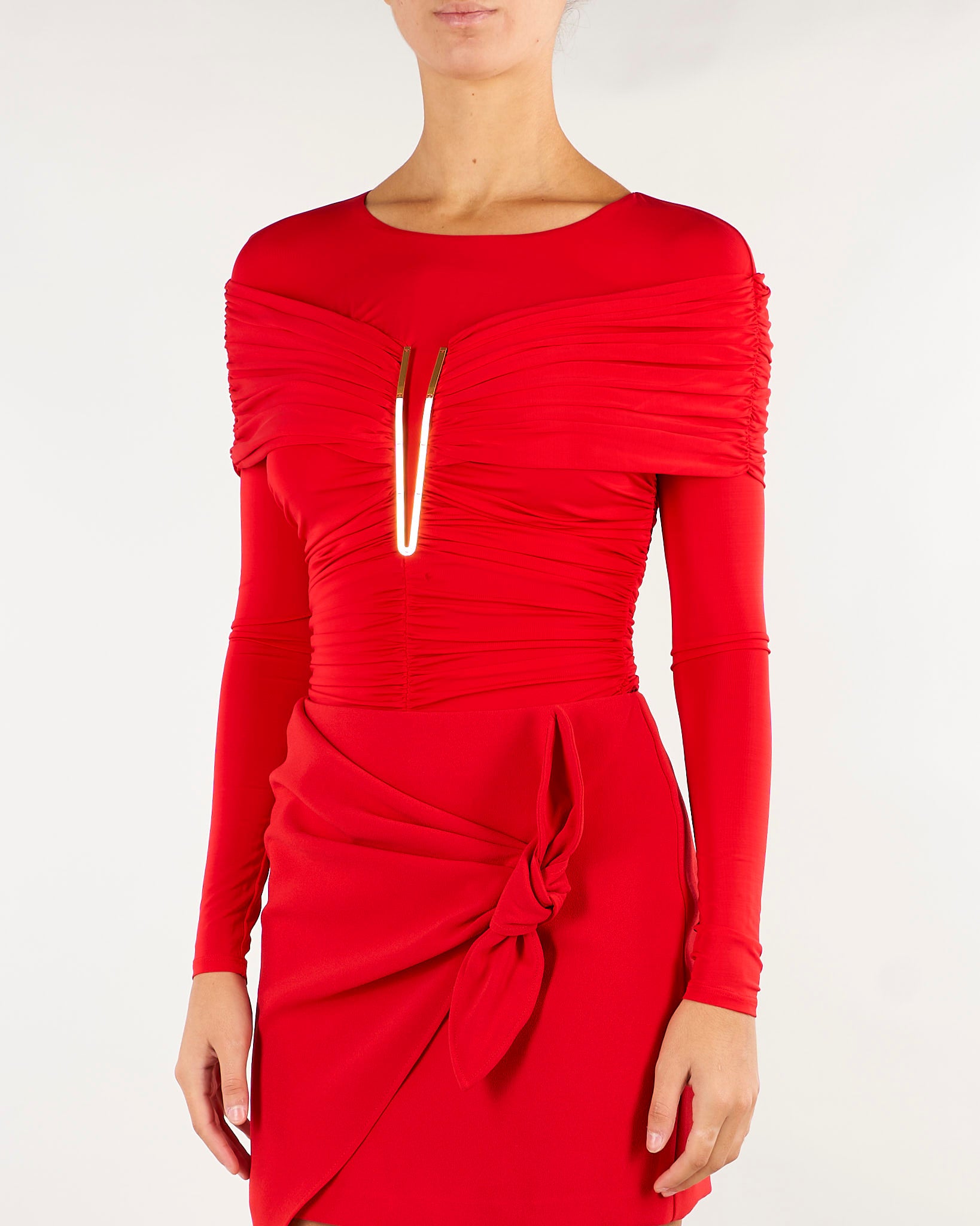 Body Red Passion in jersey crêpe leggero BO04267E2 CG5 ELISABETTA FRANCHI 