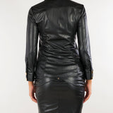 Camicia Nero con logo gioiello CA19566E2 110 ELISABETTA FRANCHI 