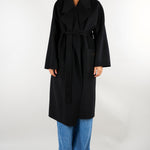 Cappotto Nero in panno double di lana CP01D66E2 110 ELISABETTA FRANCHI 