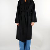 Cappotto Nero in panno double di lana CP01D66E2 110 ELISABETTA FRANCHI 