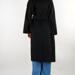 Cappotto Nero in panno double di lana CP01D66E2 110 ELISABETTA FRANCHI 