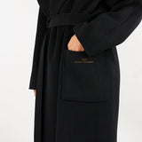 Cappotto Nero in panno double di lana CP01D66E2 110 ELISABETTA FRANCHI 