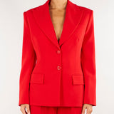 Giacca Red Passion in crêpe leggero con lacci GI27366E2 CG5 ELISABETTA FRANCHI 