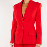 Giacca Red Passion in crêpe leggero con lacci GI27366E2 CG5 ELISABETTA FRANCHI 