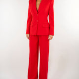 Giacca Red Passion in crêpe leggero con lacci GI27366E2 CG5 ELISABETTA FRANCHI 