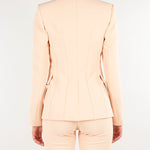 Giacca Nude in doppio crêpe stretch GI27466E2 EA1 ELISABETTA FRANCHI 