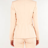 Giacca Nude in doppio crêpe stretch GI27466E2 EA1 ELISABETTA FRANCHI 