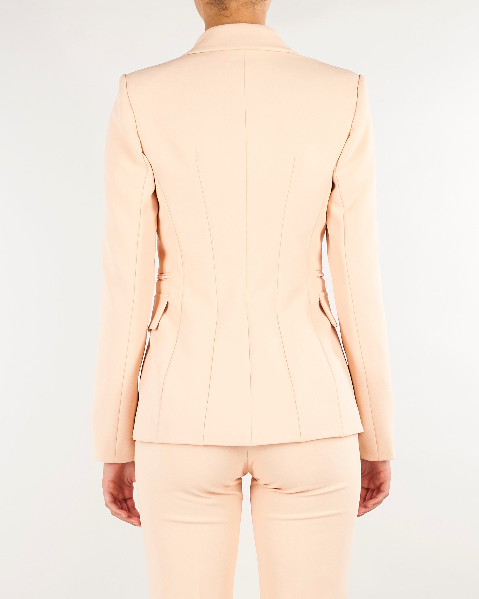 Giacca Nude in doppio crêpe stretch GI27466E2 EA1 ELISABETTA FRANCHI 