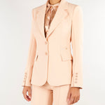 Giacca Nude in doppio crêpe stretch GI27466E2 EA1 ELISABETTA FRANCHI 