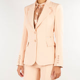 Giacca Nude in doppio crêpe stretch GI27466E2 EA1 ELISABETTA FRANCHI 