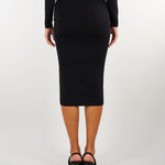 Gonna Nero in maglia a trama snake GK10S67E2 110 ELISABETTA FRANCHI 