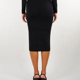Gonna Nero in maglia a trama snake GK10S67E2 110 ELISABETTA FRANCHI 