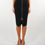 Gonna Nero in maglia con zip GK28B66E2 110 ELISABETTA FRANCHI 