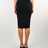 Gonna Nero in maglia con zip GK28B66E2 110 ELISABETTA FRANCHI 
