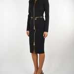 Gonna Nero in maglia con zip GK28B66E2 110 ELISABETTA FRANCHI 