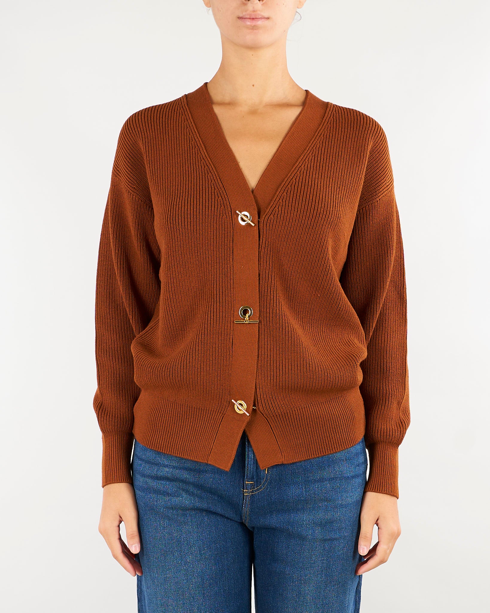 Cardigan Sigaro in maglia con bottoni gioiello MK01S66E2 FK3 ELISABETTA FRANCHI 