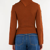 Pullover Sigaro in maglia con bottoni gioiello MK03S66E2 FK3 ELISABETTA FRANCHI 