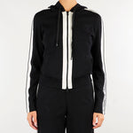 Felpa in maglia Nero-Burro bicolore con logo MK15S66E2 685 ELISABETTA FRANCHI 