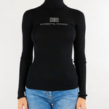 Dolcevita Nero-Burro in maglia a costine MK18B66E2 685 ELISABETTA FRANCHI 