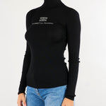 Dolcevita Nero-Burro in maglia a costine MK18B66E2 685 ELISABETTA FRANCHI 