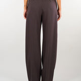 Pantaloni Dark Chocolate in fresco lana gessato PA17666E2 FO8 ELISABETTA FRANCHI 