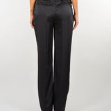 Pantaloni Nero in raso stretch PA18266E2 110 ELISABETTA FRANCHI 
