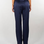 Pantaloni Blu Notte in raso stretch PA18266E2 H88 ELISABETTA FRANCHI 
