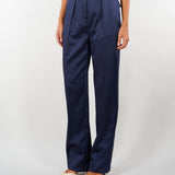 Pantaloni Blu Notte in raso stretch PA18266E2 H88 ELISABETTA FRANCHI 