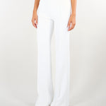 Pantaloni Avorio in doppio crêpe stretch PA19666E2 360 ELISABETTA FRANCHI 