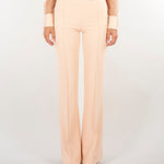 Pantaloni Nude in doppio crêpe stretch PA19666E2 EA1 ELISABETTA FRANCHI 