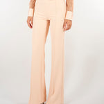 Pantaloni Nude in doppio crêpe stretch PA19666E2 EA1 ELISABETTA FRANCHI 