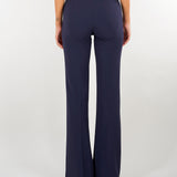 Pantaloni Blu Notte in doppio crêpe stretch PA19666E2 H88 ELISABETTA FRANCHI 