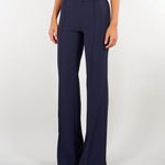 Pantaloni Blu Notte in doppio crêpe stretch PA19666E2 H88 ELISABETTA FRANCHI 