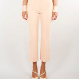 Pantaloni Nude in doppio crêpe stretch con dettaglio gioiello PA19866E2 EA1 ELISABETTA FRANCHI 