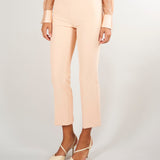 Pantaloni Nude in doppio crêpe stretch con dettaglio gioiello PA19866E2 EA1 ELISABETTA FRANCHI 