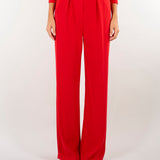 Pantaloni Red Passion in crêpe leggero con cintura PA20766E2 CG5 ELISABETTA FRANCHI 