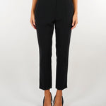 Pantaloni Nero in crêpe leggero PA20966E2 110 ELISABETTA FRANCHI 