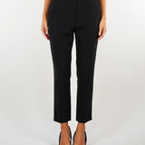Pantaloni Nero in crêpe leggero PA20966E2 110 ELISABETTA FRANCHI 