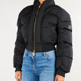 Piumino Nero in tessuto vela PI96D66E2 110 ELISABETTA FRANCHI 